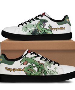 Pokemon Rayquaza Stan Smith Low Top Shoes Black