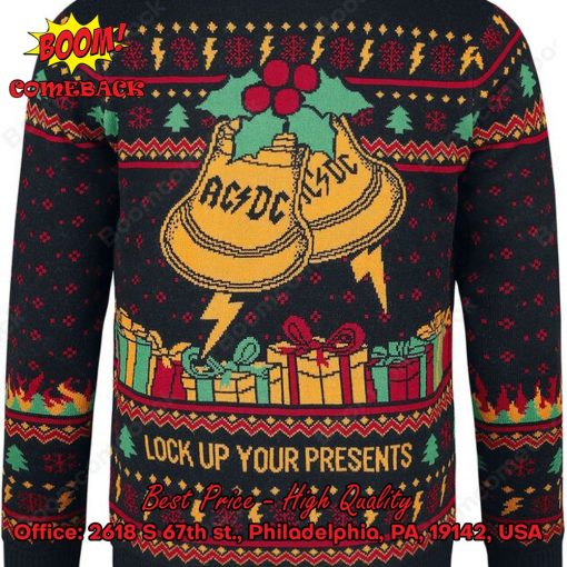 ACDC Rock Band Look Up Your Presents Christmas Jumper