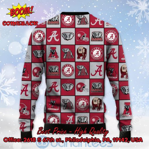 Alabama Crimson Tide Logos Ugly Christmas Sweater