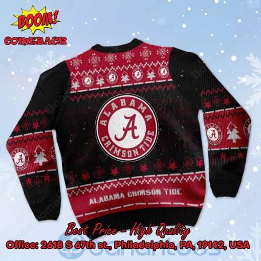 Alabama Crimson Tide Snoopy Dabbing Ugly Christmas Sweater