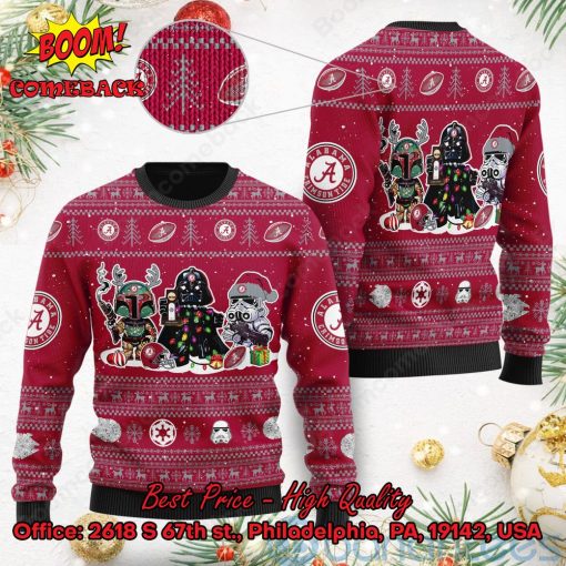 Alabama Crimson Tide Star Wars Ugly Christmas Sweater