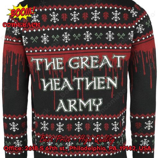 Amon Amarth Metal Band Logo The Great Heathen Army Christmas Jumper