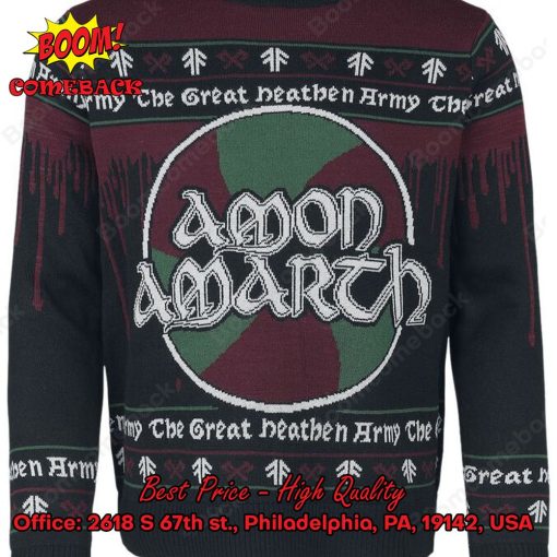 Amon Amarth Metal Band The Great Heathen Army Christmas Jumper
