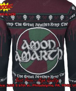 amon amarth metal band the great heathen army christmas jumper 3 8yT7M