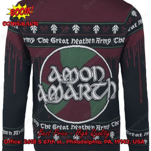 Amon Amarth Metal Band The Great Heathen Army Christmas Jumper