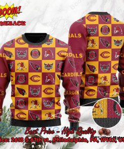 Arizona Cardinals Logos Ugly Christmas Sweater