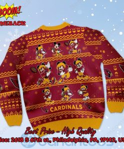 arizona cardinals mickey mouse postures style 1 ugly christmas sweater 3 GewDx