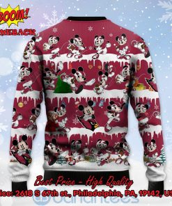 arizona cardinals mickey mouse postures style 2 ugly christmas sweater 3 xQRnm