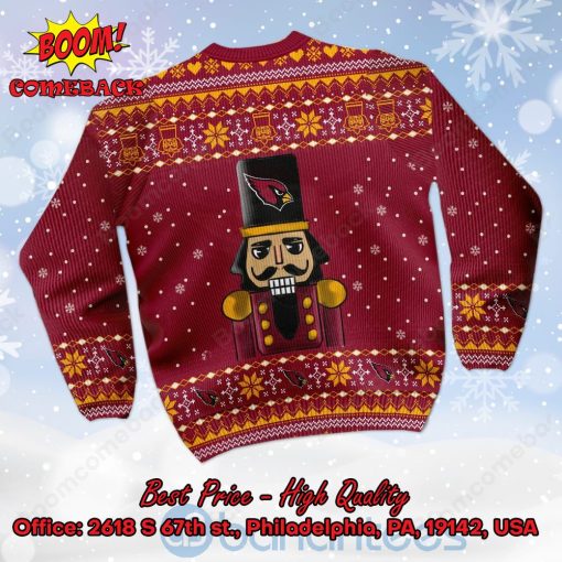 Arizona Cardinals Nutcracker Not A Player I Just Crush Alot Ugly Christmas Sweater