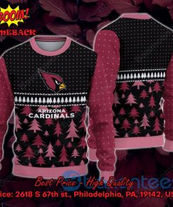 Arizona Cardinals Pine Trees Ugly Christmas Sweater