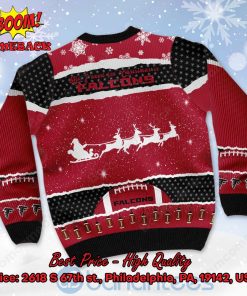 atlanta falcons all i need for christmas is falcons custome name number ugly christmas sweater 3 HxvF8