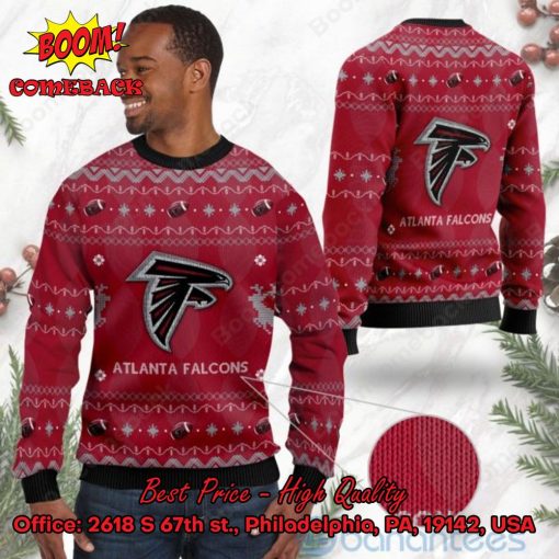 Atlanta Falcons Big Logo Ugly Christmas Sweater