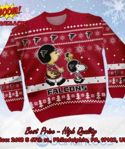 atlanta falcons charlie brown peanuts snoopy ugly christmas sweater 2 vyiNg