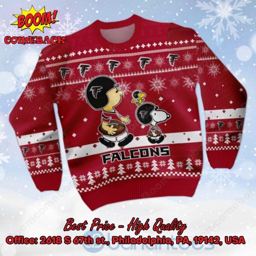 Atlanta Falcons Charlie Brown Peanuts Snoopy Ugly Christmas Sweater