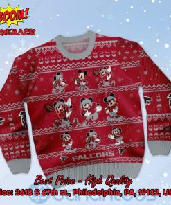 Atlanta Falcons Mickey Mouse Postures Style 1 Ugly Christmas Sweater