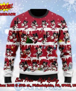 atlanta falcons mickey mouse postures style 2 ugly christmas sweater 2 0ABP6