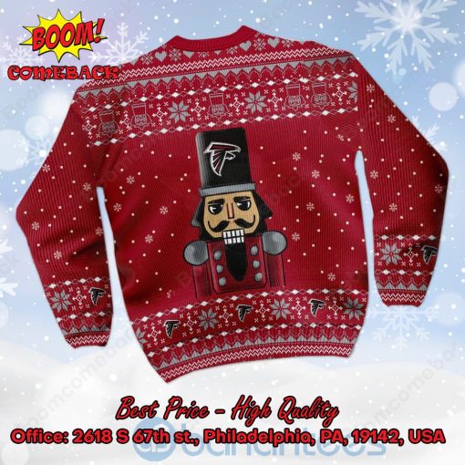 Atlanta Falcons Nutcracker Not A Player I Just Crush Alot Ugly Christmas Sweater