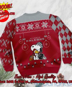 atlanta falcons peanuts snoopy ugly christmas sweater 3 4wA1c
