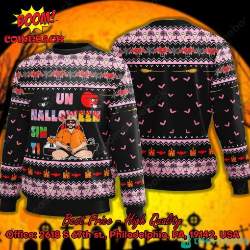 Bad Bunny Heart Bat Un Halloween Sin Ti Ugly Christmas Sweater