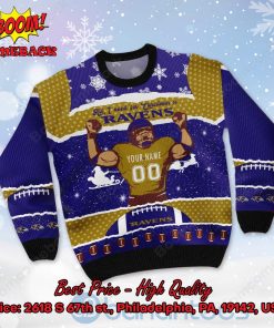 baltimore ravens all i need for christmas is falcons custome name number ugly christmas sweater 2 oBHkU