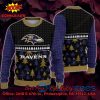 Baltimore Ravens Peanuts Snoopy Ugly Christmas Sweater