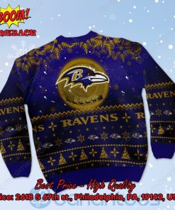 baltimore ravens santa claus in the moon ugly christmas sweater 3 ZPYGc