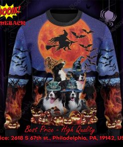 border collie witch moon halloween ugly christmas sweater 2 lhQPr