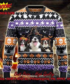 border collies witch hat halloween ugly christmas sweater 2 eECrN