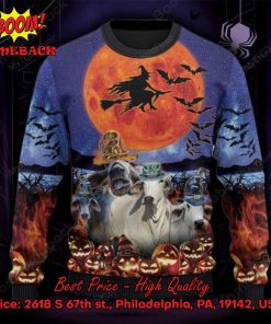 brahman cattle witch moon halloween ugly christmas sweater 2 2nDhK