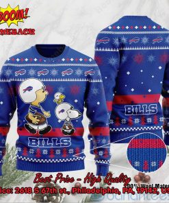 Buffalo Bills Charlie Brown Peanuts Snoopy Ugly Christmas Sweater