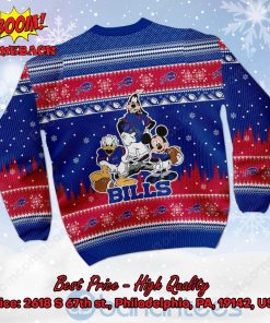 buffalo bills disney characters personalized name ugly christmas sweater 3 L0Hzd