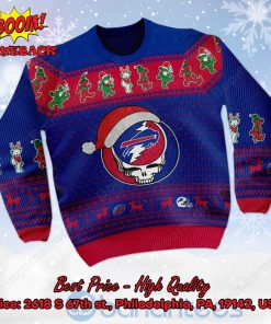 buffalo bills grateful dead santa hat ugly christmas sweater 2 oKjBW