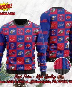 Buffalo Bills Logos Ugly Christmas Sweater