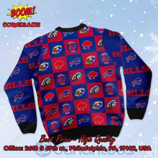 Buffalo Bills Logos Ugly Christmas Sweater