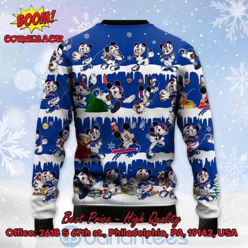 Buffalo Bills Mickey Mouse Postures Style 2 Ugly Christmas Sweater