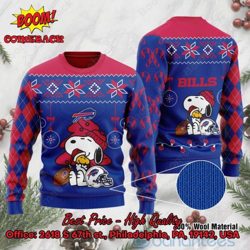 Buffalo Bills Peanuts Snoopy Ugly Christmas Sweater