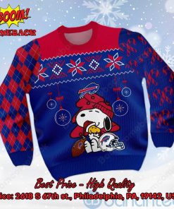 Buffalo Bills Peanuts Snoopy Ugly Christmas Sweater