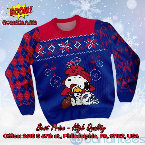 Buffalo Bills Peanuts Snoopy Ugly Christmas Sweater