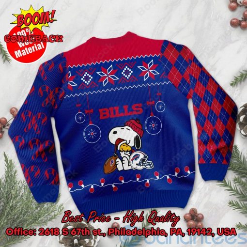 Buffalo Bills Peanuts Snoopy Ugly Christmas Sweater
