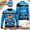 Buffalo Bills Santa Claus On Chimney Personalized Name Ugly Christmas Sweater
