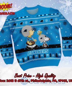 carolina panthers charlie brown peanuts snoopy ugly christmas sweater 2 YyI6C