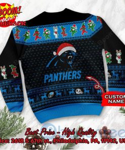 carolina panthers grateful dead santa hat ugly christmas sweater 3 6clcb