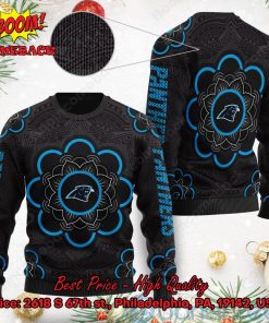 Carolina Panthers Mandala Ugly Christmas Sweater