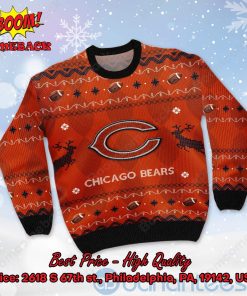 chicago bears big logo ugly christmas sweater 2 S4sdG