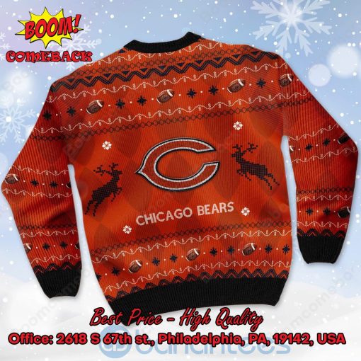 Chicago Bears Big Logo Ugly Christmas Sweater