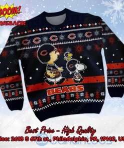 chicago bears charlie brown peanuts snoopy ugly christmas sweater 2 PEvxk