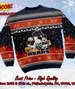 chicago bears disney characters personalized name ugly christmas sweater 3 4l6si