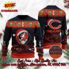 Chicago Bears Happy Santa Claus On Chimney Ugly Christmas Sweater