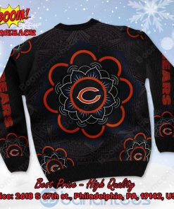 chicago bears mandala ugly christmas sweater 3 RrU9P