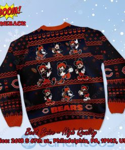 chicago bears mickey mouse postures style 1 ugly christmas sweater 3 e4jqM